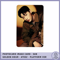 ATEEZ - GOLDEN HOUR IMAGE CARD SAN