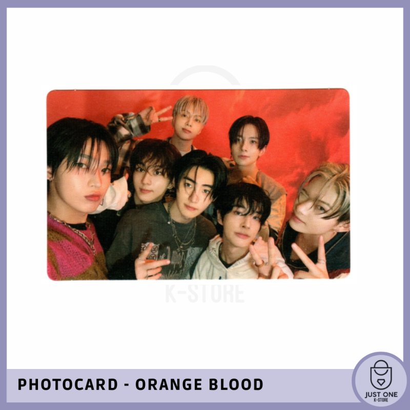 ENHYPEN - ORANGE BLOOD (Weverse Albums ver.) TRACK CARD