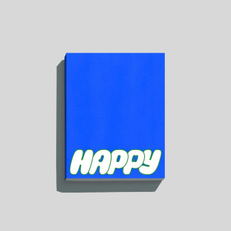 JIN solo Album [Happy] Photobook Random Blue Imagine Version