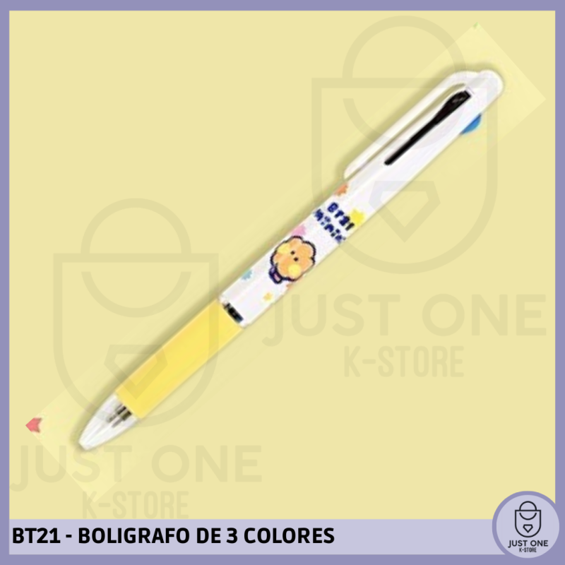 BT21 - BOLIGRAFO DE 3 COLORES - SHOOKY