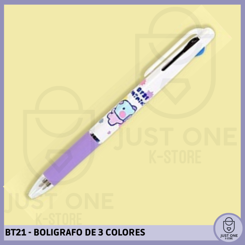 BT21 - BOLIGRAFO DE 3 COLORES - MANG