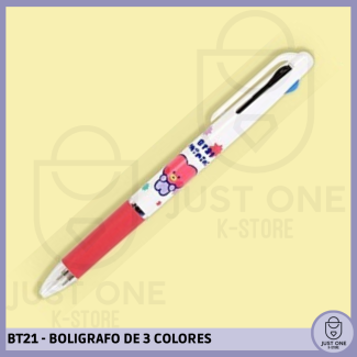 BT21 - BOLIGRAFO DE 3 COLORES - TATA