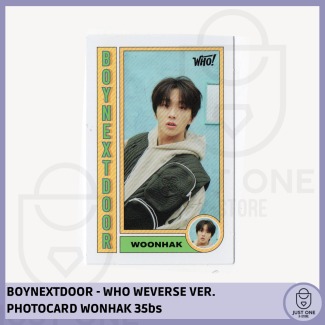 BOYNEXTDOOR - WHO WEVERSE VER. PHOTOCARD WOONHAK