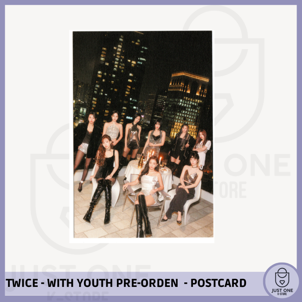 TWICE - WITH YOUTH - POSTCARD - PRE ORDEN