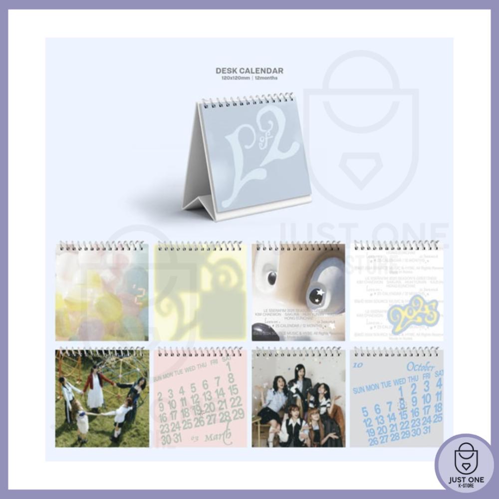 LE SSERAFIM - Season´s Greetings 2025 - Calendario de mesa