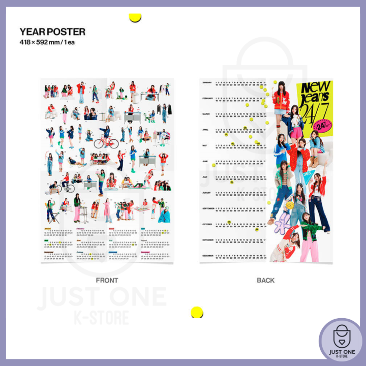 NEW JEANS - Season´s Greetings 2024 - Calendario de pared