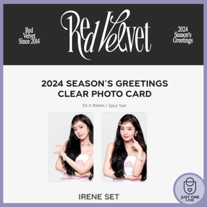 RED VELVET - [2024 SEASON'S GREETINGS OFFICIAL MD] Clear Photocards ( irene)