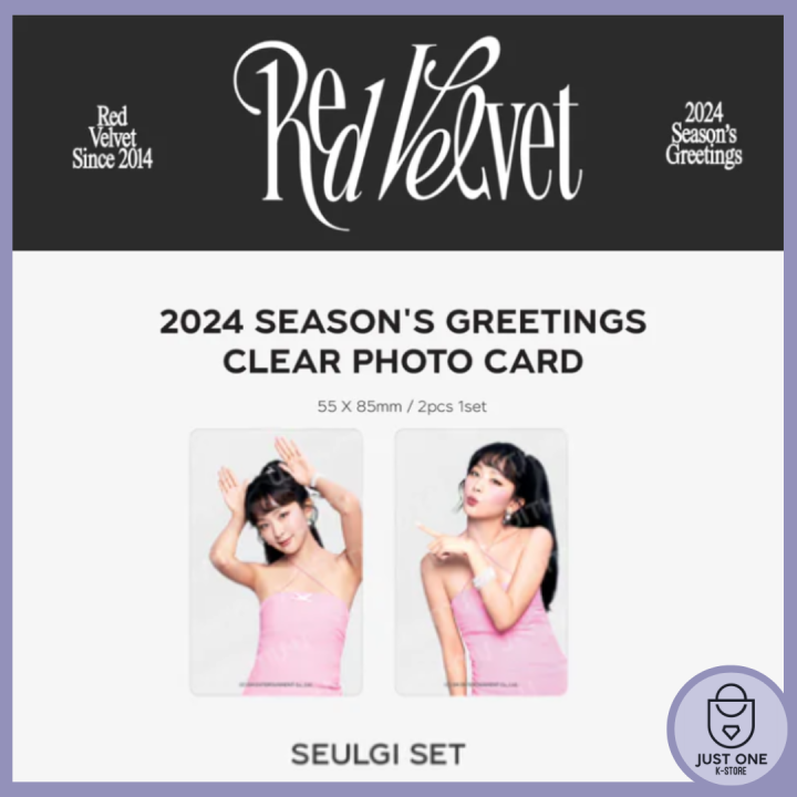 RED VELVET - [2024 SEASON'S GREETINGS OFFICIAL MD] Clear Photocards ( Seulgi)