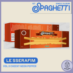 LE SSERAFIM 1st Single Album 'SPAGHETTI' CHEEKY NEON PEPPER