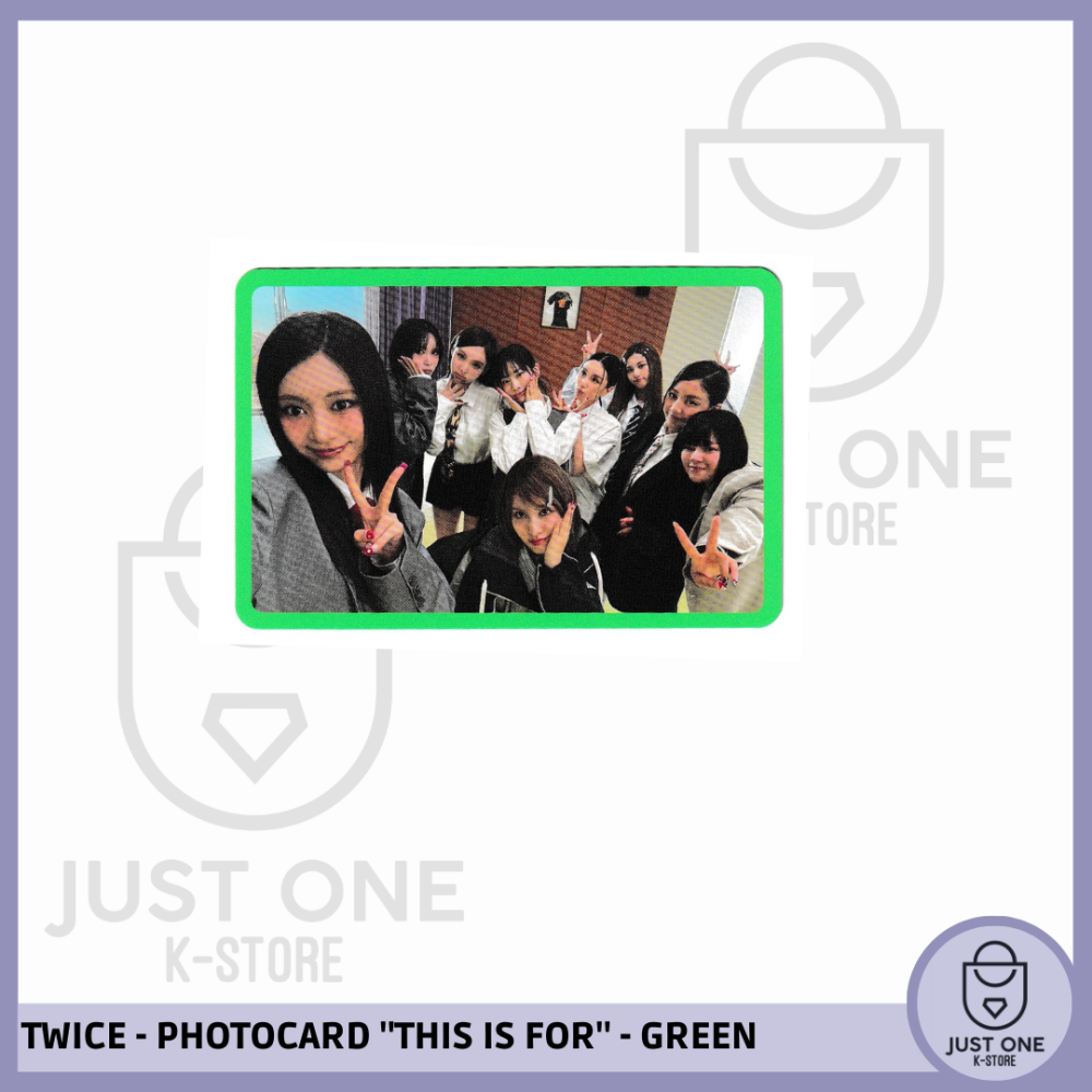 TWICE - PHOTOCARD THIS IS FOR (Green) (Grupal)