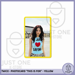 TWICE - PHOTOCARD THIS IS FOR (Yellow) (Tzuyu)