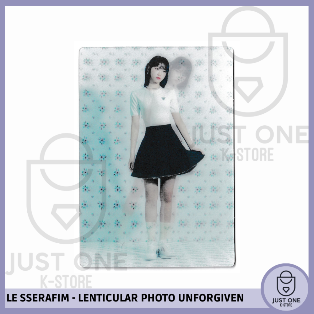 LE SSERAFIM - LENTICULAR PHOTO [UNFORGIVEN] Merch (Chaewon)