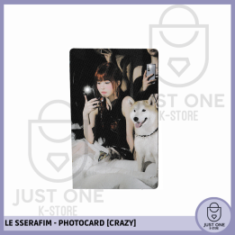 LE SSERAFIM - PHOTOCARD [CRAZY] OFFICIAL "MINI PHOTOCARD" (Eunchae)