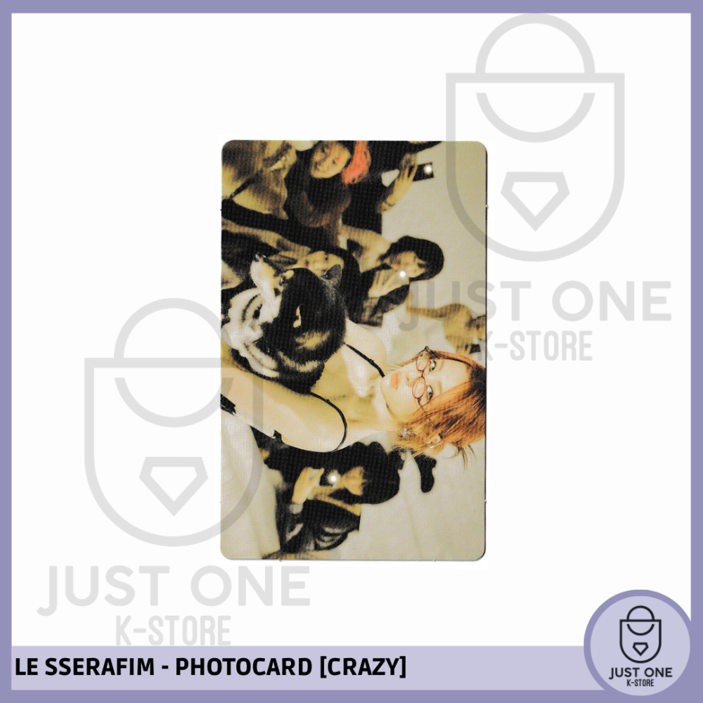 LE SSERAFIM - PHOTOCARD [CRAZY] OFFICIAL "MINI PHOTOCARD" (Huh Yunjin)