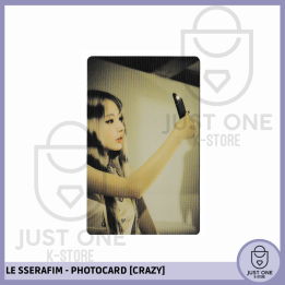 LE SSERAFIM - PHOTOCARD [CRAZY] OFFICIAL "MINI PHOTOCARD" (Sakura)