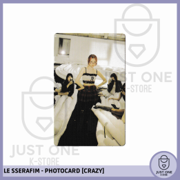 LE SSERAFIM - PHOTOCARD [CRAZY] OFFICIAL "MINI PHOTOCARD" (Huh Yunjin)