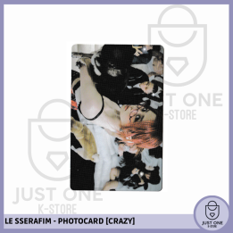 LE SSERAFIM - PHOTOCARD [CRAZY] OFFICIAL "MINI PHOTOCARD" (Huh Yunjin)