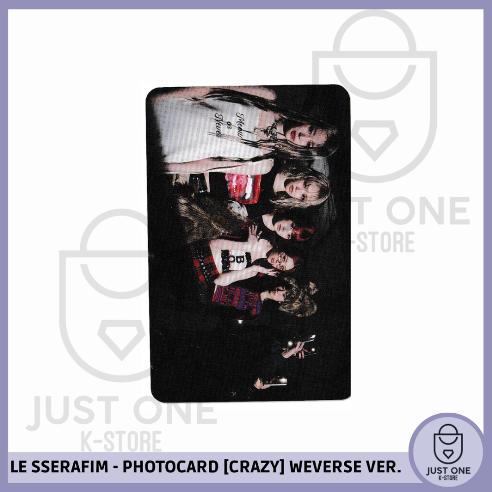 LE SSERAFIM - PHOTOCARD [CRAZY] Weverse Ver. B (Grupal)