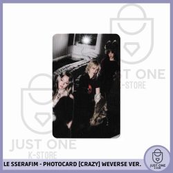 LE SSERAFIM - PHOTOCARD [CRAZY] Weverse Ver. B (Grupal)