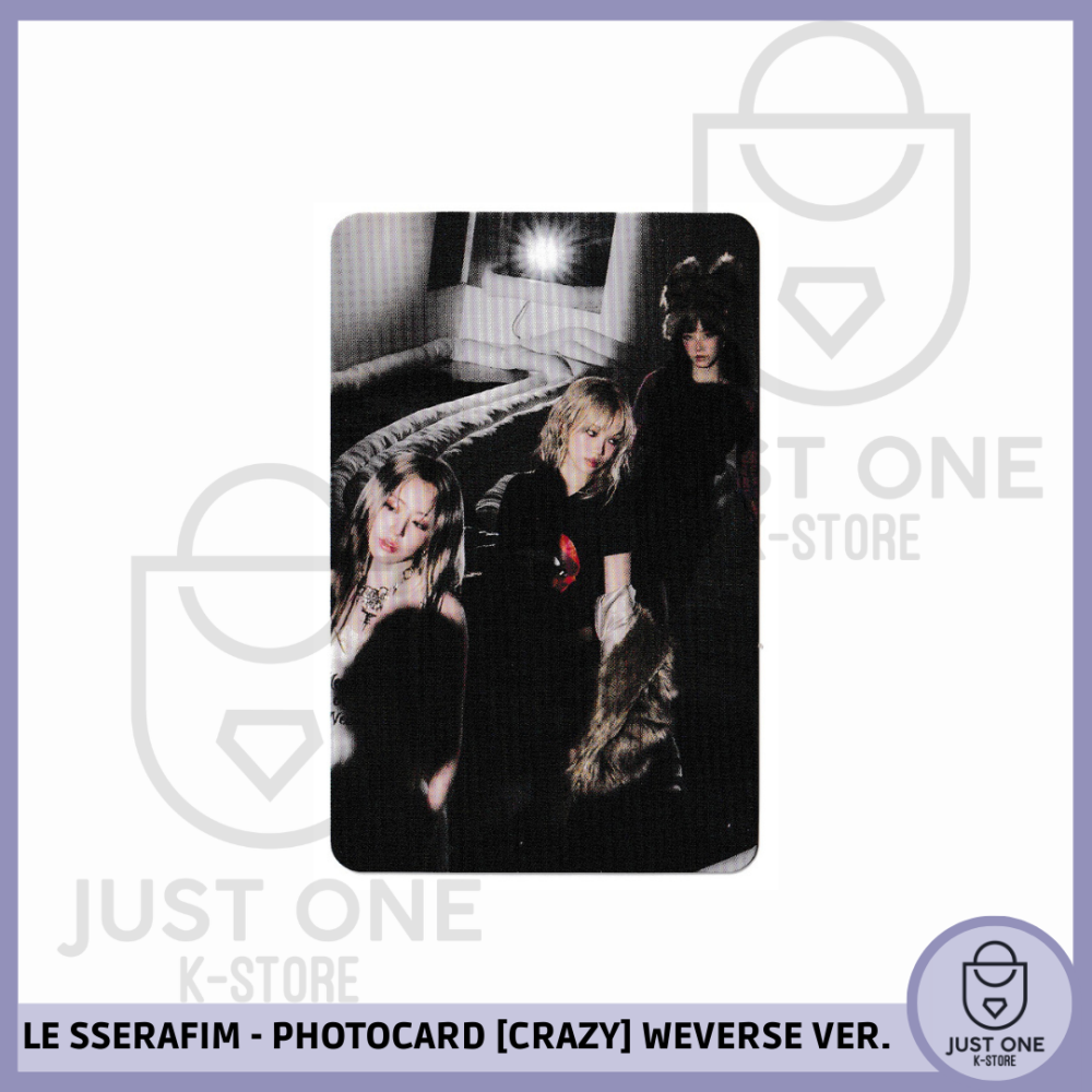 LE SSERAFIM - PHOTOCARD [CRAZY] Weverse Ver. B (Grupal)