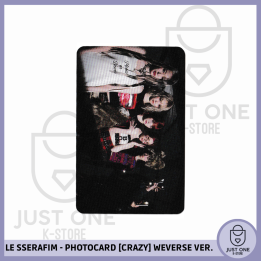LE SSERAFIM - PHOTOCARD [CRAZY] Weverse Ver. A (Grupal)