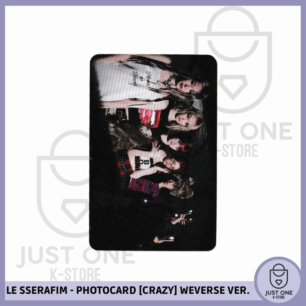LE SSERAFIM - PHOTOCARD [CRAZY] Weverse Ver. A (Grupal)