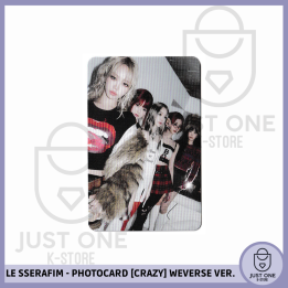 LE SSERAFIM - PHOTOCARD [CRAZY] Weverse Ver. A (Grupal)