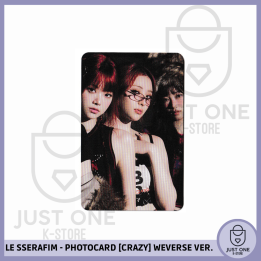 LE SSERAFIM - PHOTOCARD [CRAZY] Weverse Ver. A (Grupal)