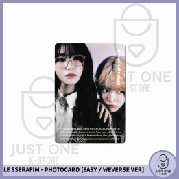 LE SSERAFIM - PHOTOCARD [EASY / WEVERSE VER.] (Sakura & Eunchae) V4