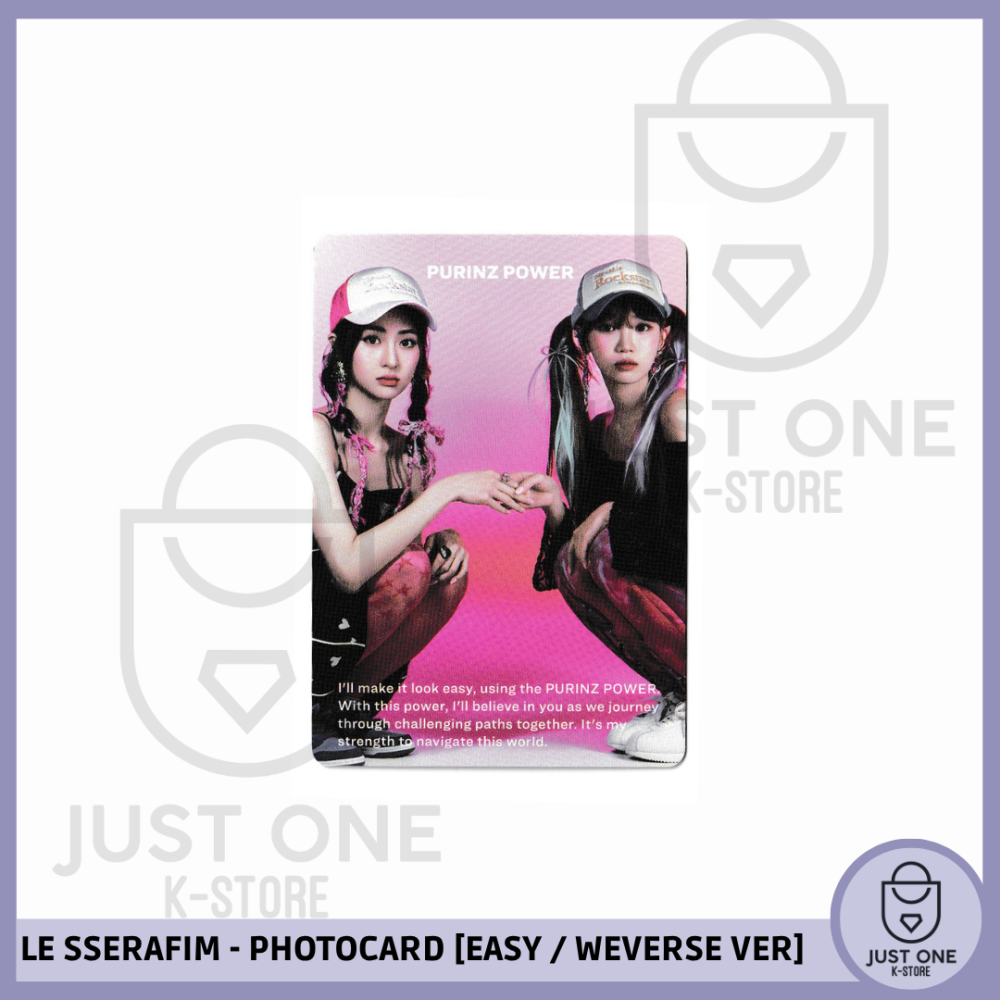LE SSERAFIM - PHOTOCARD [EASY / WEVERSE VER.] (Yunjin & Chaewon) V3