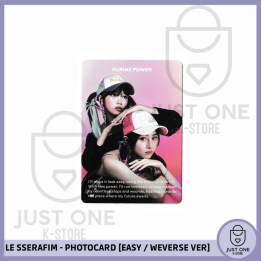 LE SSERAFIM - PHOTOCARD [EASY / WEVERSE VER.] (Yunjin & Chaewon) V1