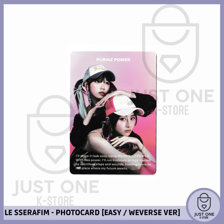 LE SSERAFIM - PHOTOCARD [EASY / WEVERSE VER.] (Yunjin & Chaewon) V1