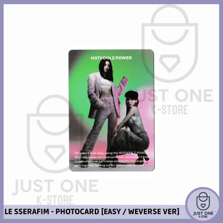 LE SSERAFIM - PHOTOCARD [EASY / WEVERSE VER.] (Sakura & Yunjin) V1