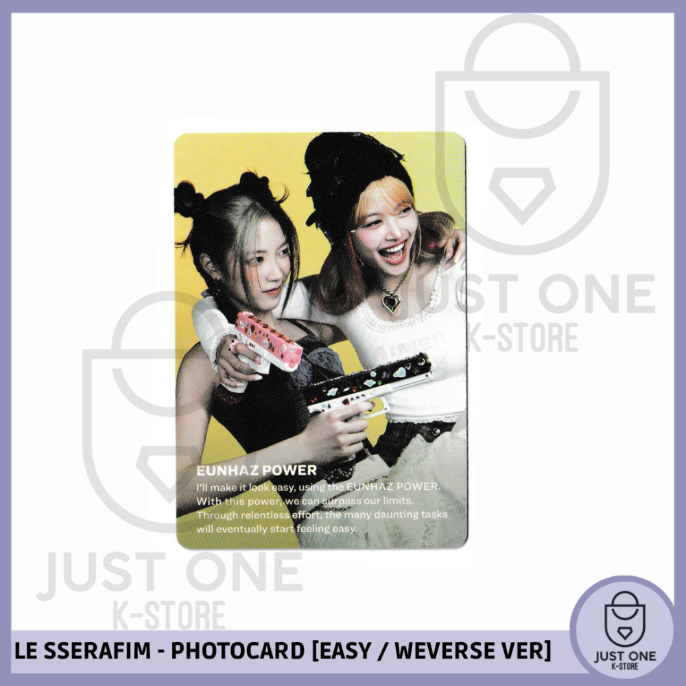LE SSERAFIM - PHOTOCARD [EASY / WEVERSE VER.] (Kazuha & Eunchae) V3