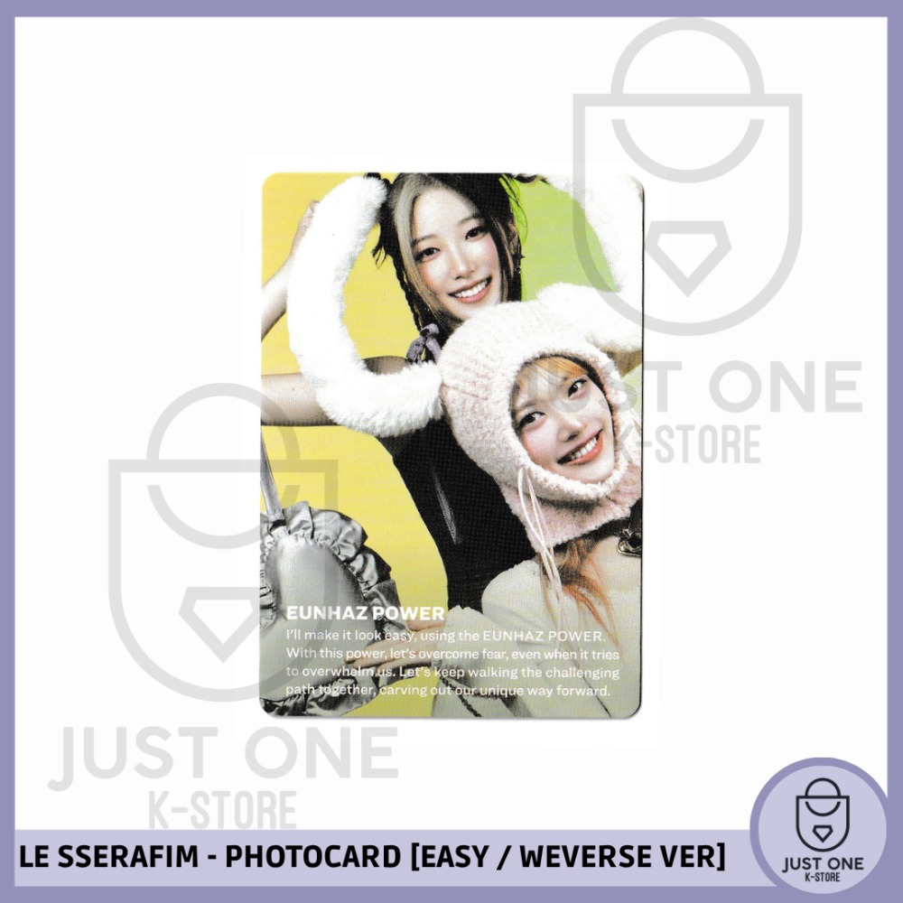 LE SSERAFIM - PHOTOCARD [EASY / WEVERSE VER.] (Kazuha & Eunchae) V4