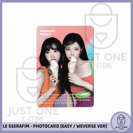 LE SSERAFIM - PHOTOCARD [EASY / WEVERSE VER.] (Chaewon & Kazuha) V1