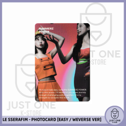 LE SSERAFIM - PHOTOCARD [EASY / WEVERSE VER.] (Chaewon & Kazuha) V3
