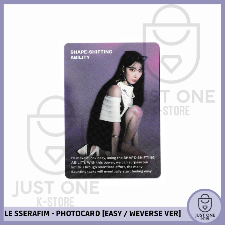LE SSERAFIM - PHOTOCARD [EASY / WEVERSE VER.] (Sakura)