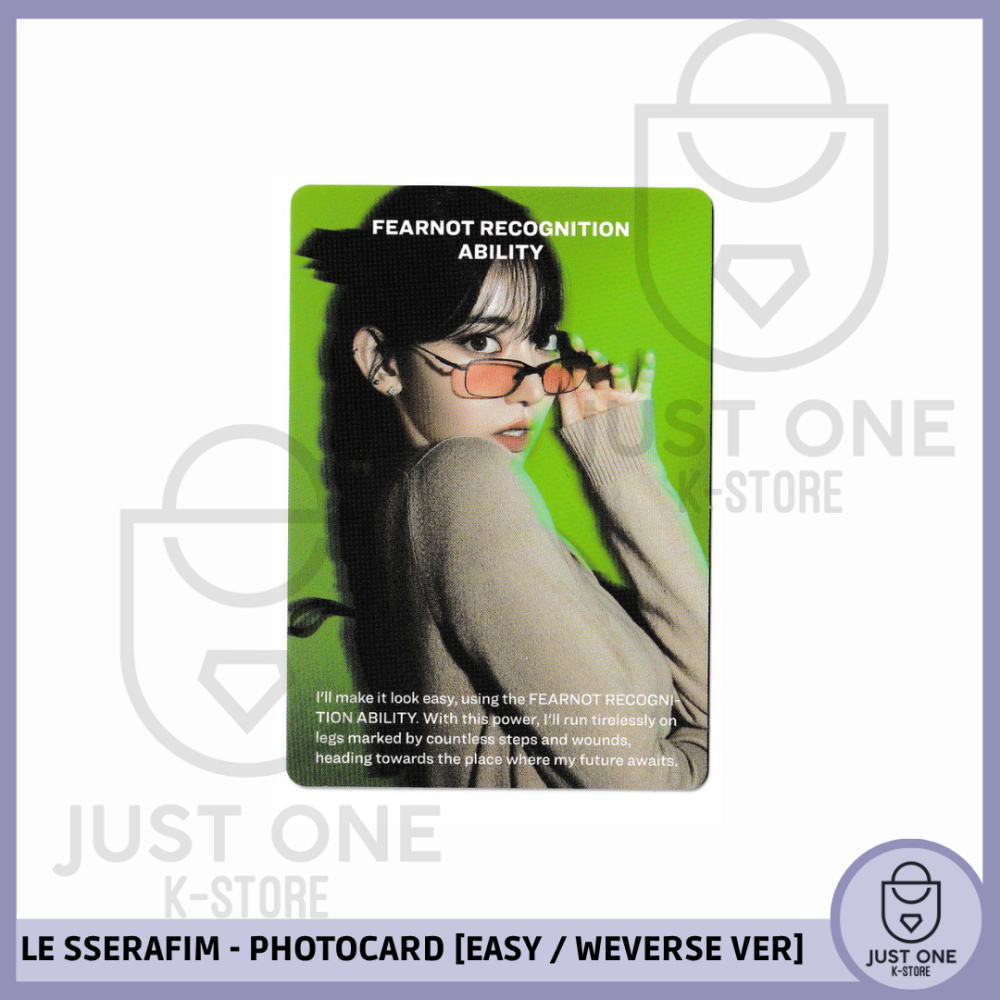 LE SSERAFIM - PHOTOCARD [EASY / WEVERSE VER.] (Sakura) III