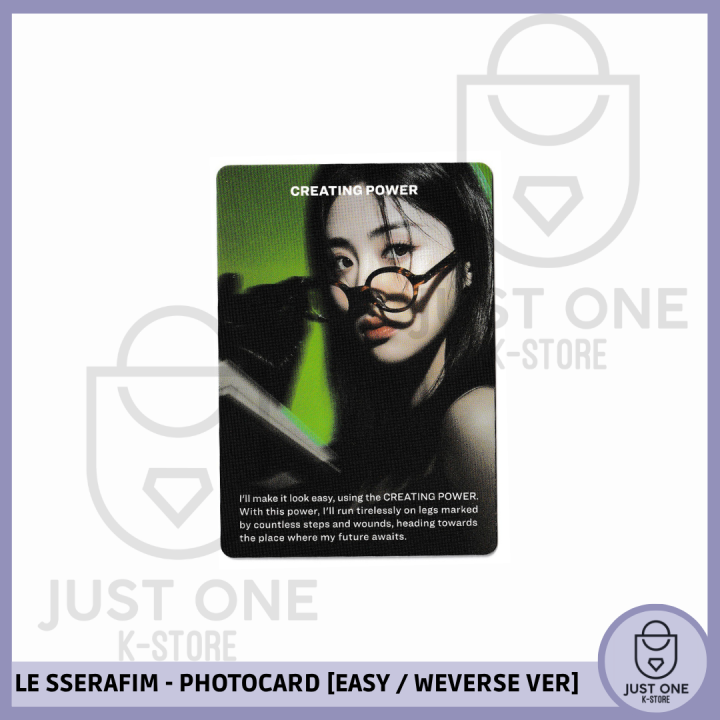 LE SSERAFIM - PHOTOCARD [EASY / WEVERSE VER.] (Yunjin) III