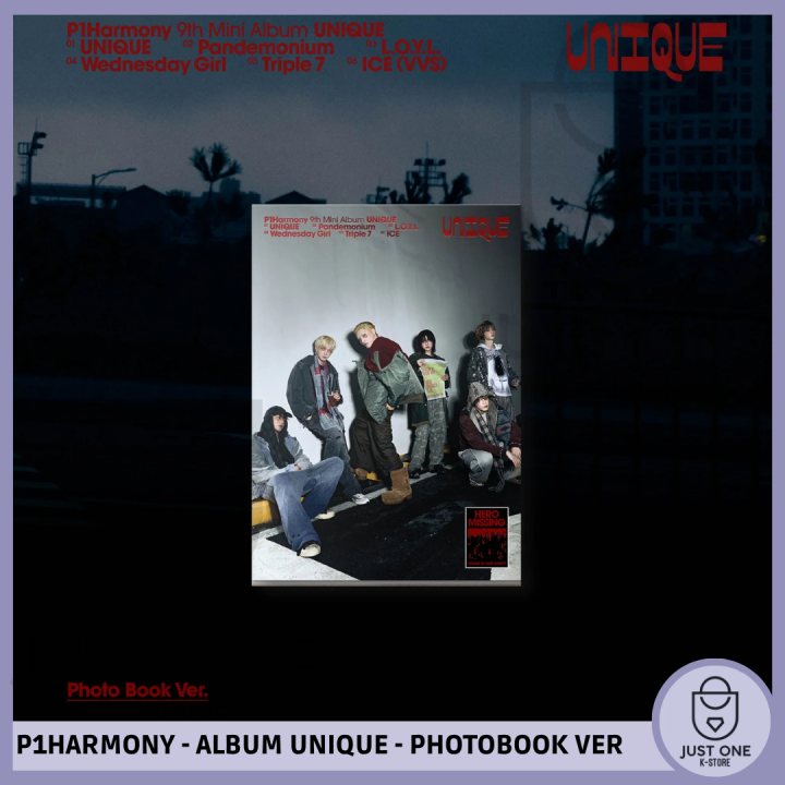 P1HARMONY - 9th Mini Album 'UNIQUE' (Photobook Ver. A)