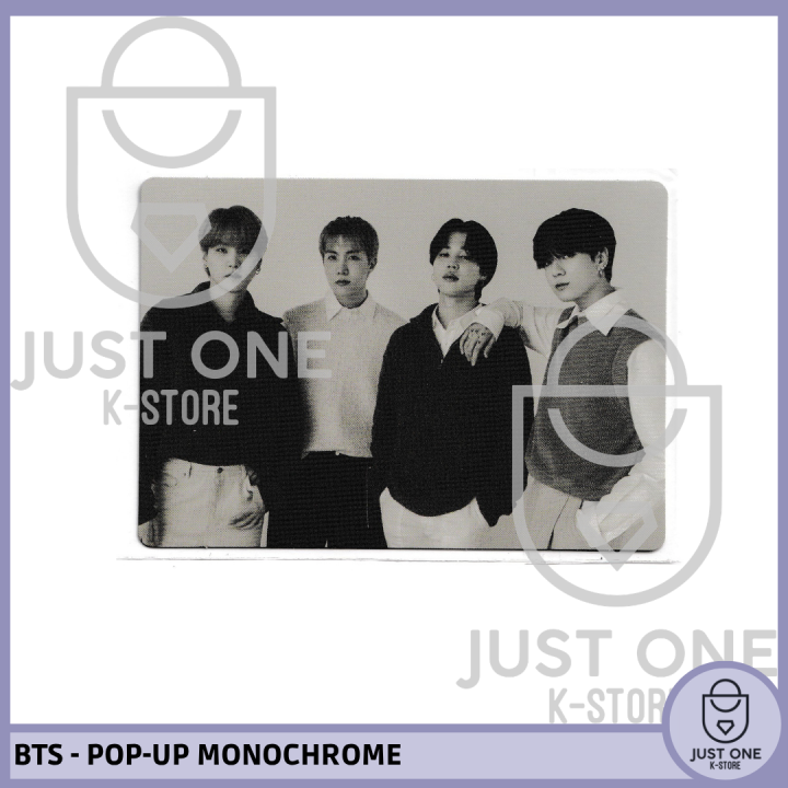 BTS - 2024 POP-UP MONOCHROME OFFICIAL PHOTO CARD - J-HOPE, SUGA, JIMIN, JUNGKOOK
