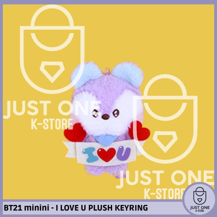 BT21 minini - I LOVE U PLUSH KEYRING - MANG