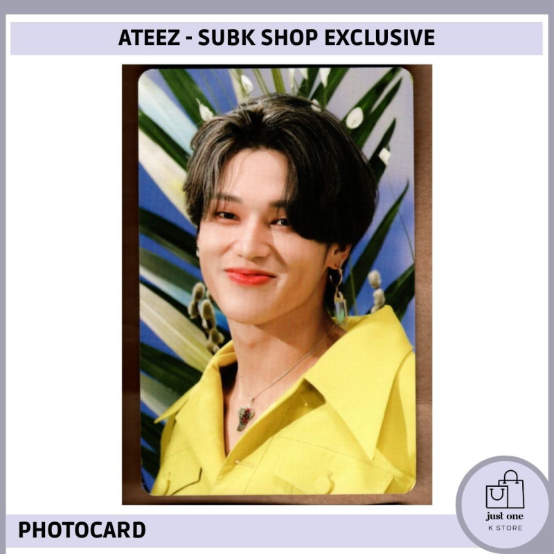 ATEEZ - SUBK SHOP EXCLUSIVE: OFFICIAL MD - 08. BEHIND CUT PHOTOCARD [WOOYOUNG - C]