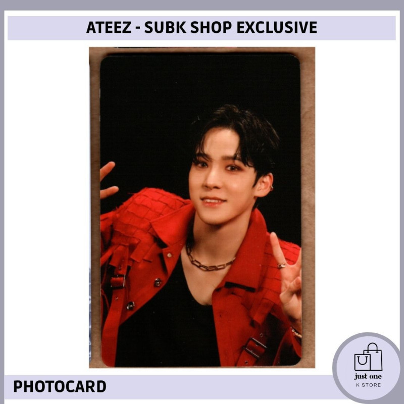 ATEEZ - SUBK SHOP EXCLUSIVE: OFFICIAL MD - 08. BEHIND CUT PHOTOCARD [YUNHO - A]