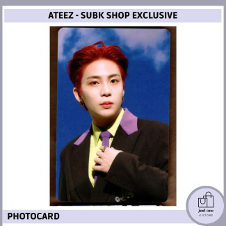 ATEEZ - SUBK SHOP EXCLUSIVE: OFFICIAL MD - 08. BEHIND CUT PHOTOCARD [JONGHO - C]