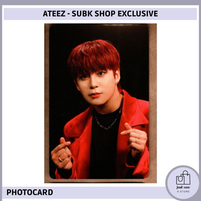 ATEEZ - SUBK SHOP EXCLUSIVE: OFFICIAL MD - 08. BEHIND CUT PHOTOCARD [JONGHO - A]